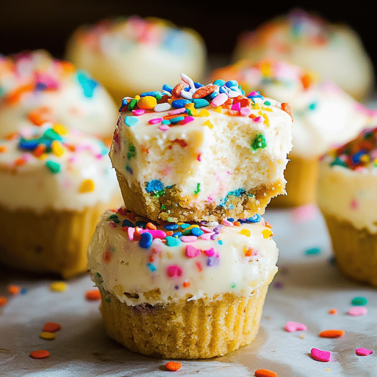 Mini Funfetti Cheesecake Bites