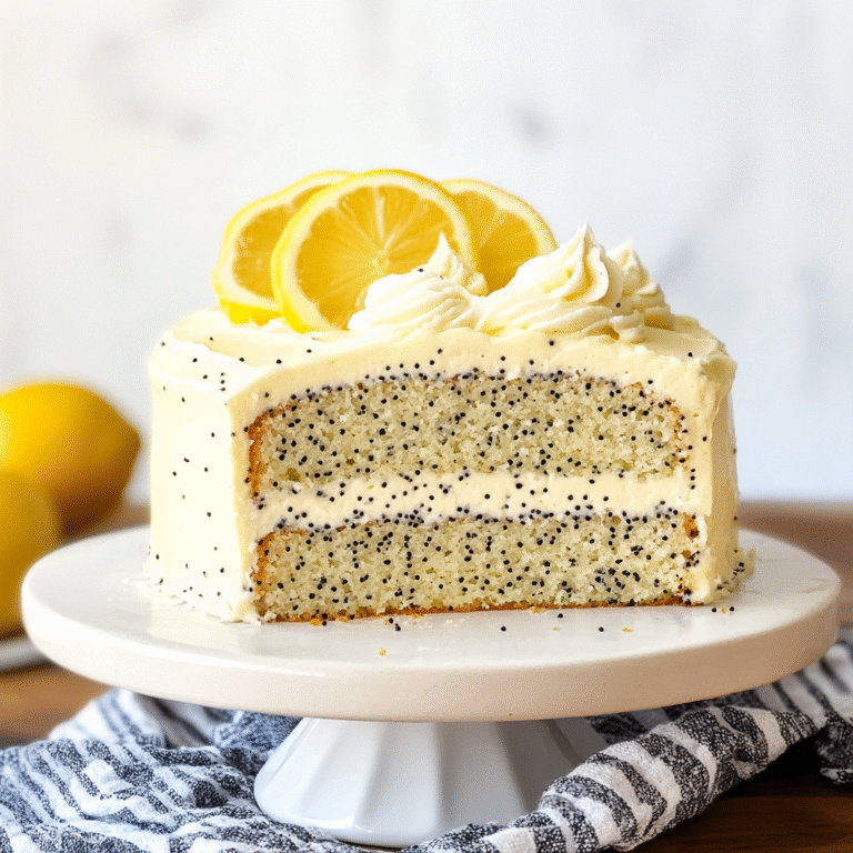 Lemon Poppy Seed Cake with Cream Cheese Frosting
