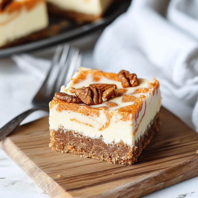 Carrot Cake Cheesecake Bars