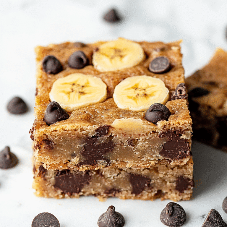 Banana Chocolate Chip Bars