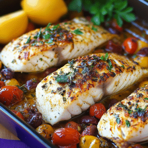 Mediterranean Baked Fish