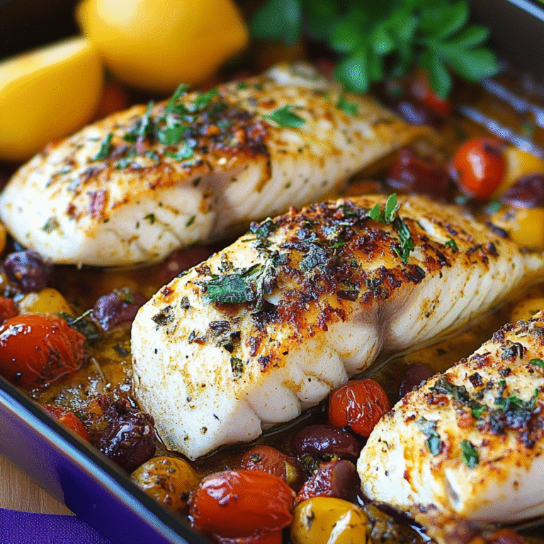 Mediterranean Baked Fish
