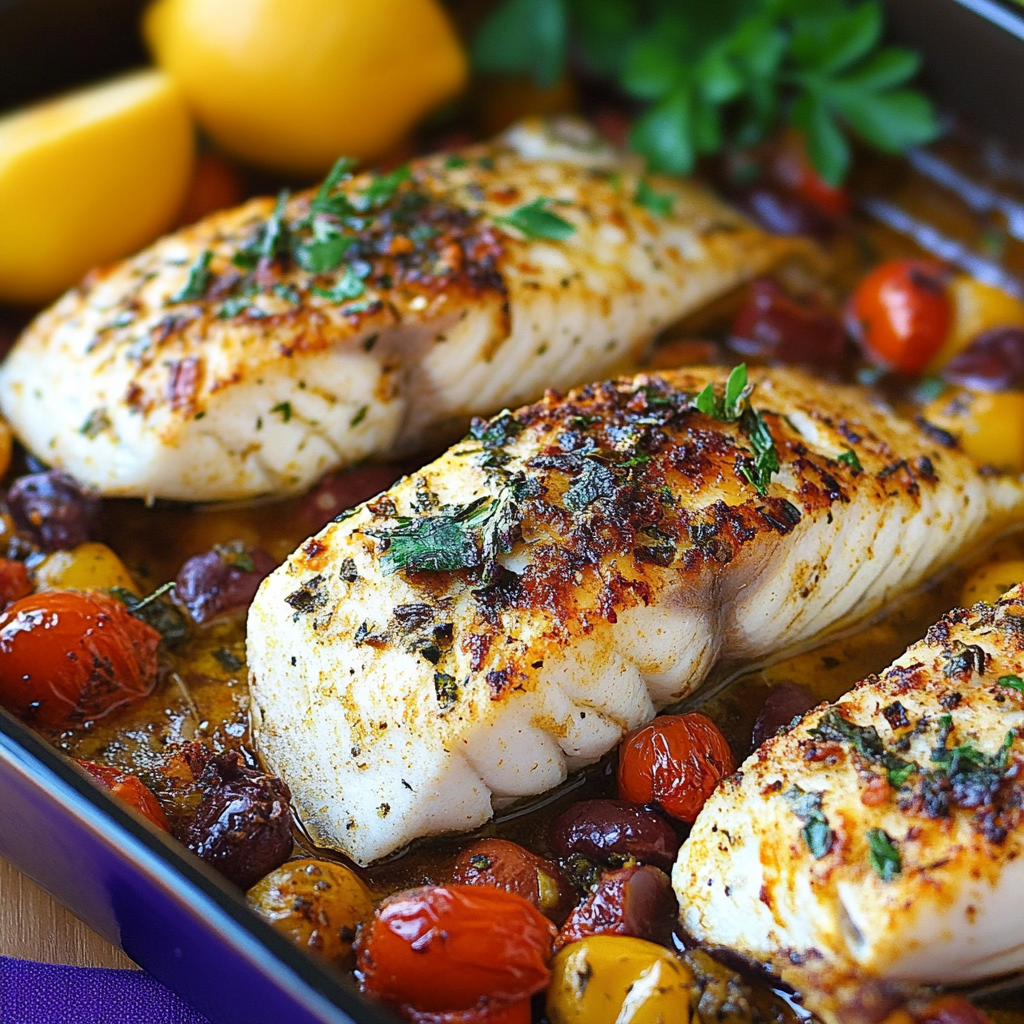 Mediterranean Baked Fish