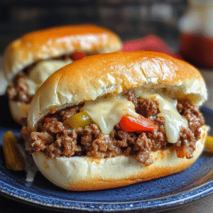 Philly Cheese Steak Sloppy Joes