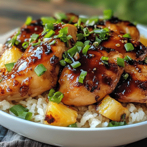 Hawaiian Huli Huli Chicken Pineapple