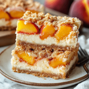 Peach Cobbler Cheesecake Bars: A Delicious Dessert Recipe