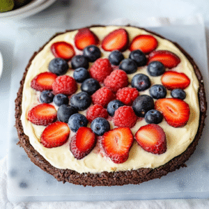 Brownie Fruit Pizza