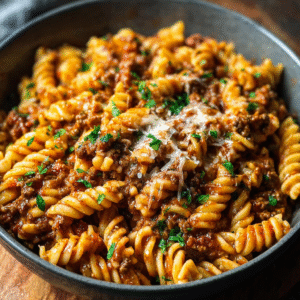 Quick Weeknight High Protein Creamy Beef Pasta Recipe
