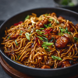 Sticky Garlic Chicken Noodles Recipe: Easy Weeknight Dinner