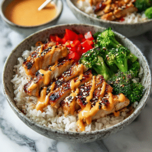 Sticky Chicken Rice Bowls: A Delicious and Easy Recipe