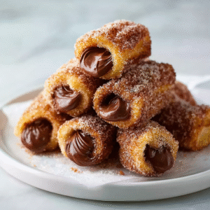Deliciously Easy Nutty Churro Bites with Nutella in 10 Minutes