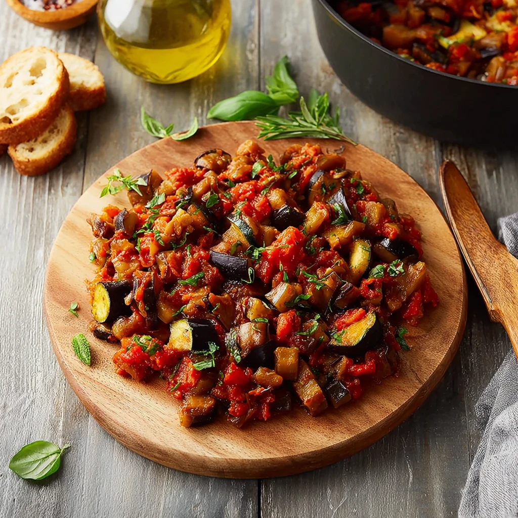 Best Eggplant Caponata Recipe For Summer Easy Eggplant Caponata Party Dish Healthy Vegan Caponata Recipe Gluten-free Eggpl...