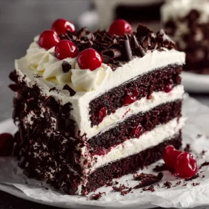 Black Forest Cake Bliss – Decadent Layers with Cherry Delight