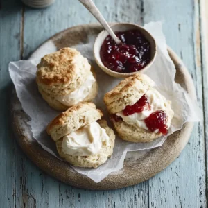 Classic Scones with Jam & Clotted Cream in Just 20 Minutes!