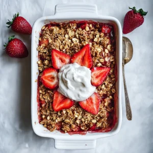 Heavenly Strawberry Rhubarb Crisp: Vegan & Gluten-Free Delight