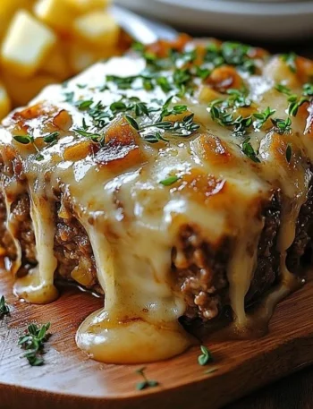 Crockpot French Onion Meatloaf Recipe Slow Cooker French Onion Meatloaf With Swiss Cheese Best French Onion Meatloaf Crock...