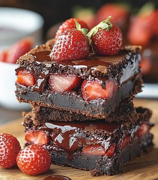 Homemade Chocolate Strawberry Brownies Recipe Best Chocolate Strawberry Brownies Near Me Gluten-free Chocolate Strawberry ...