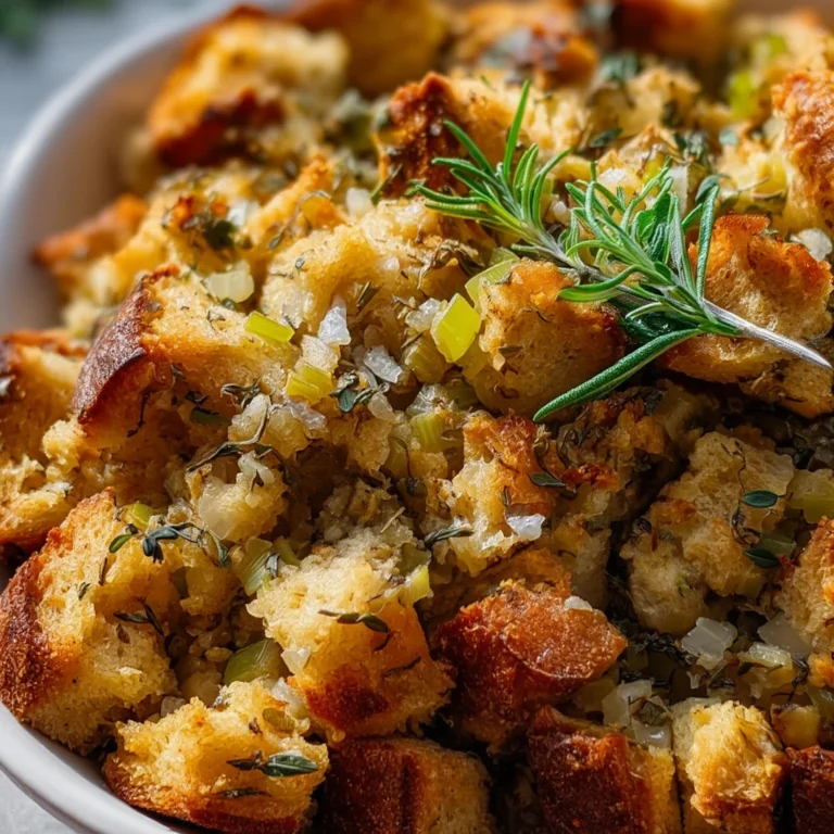 Classic Bread Stuffing Fresh Herbs Flavor
