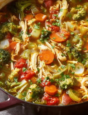 Chicken Vegetable Mexicanstyle Soup Cilantro Comforting Flavorpacked Dinner