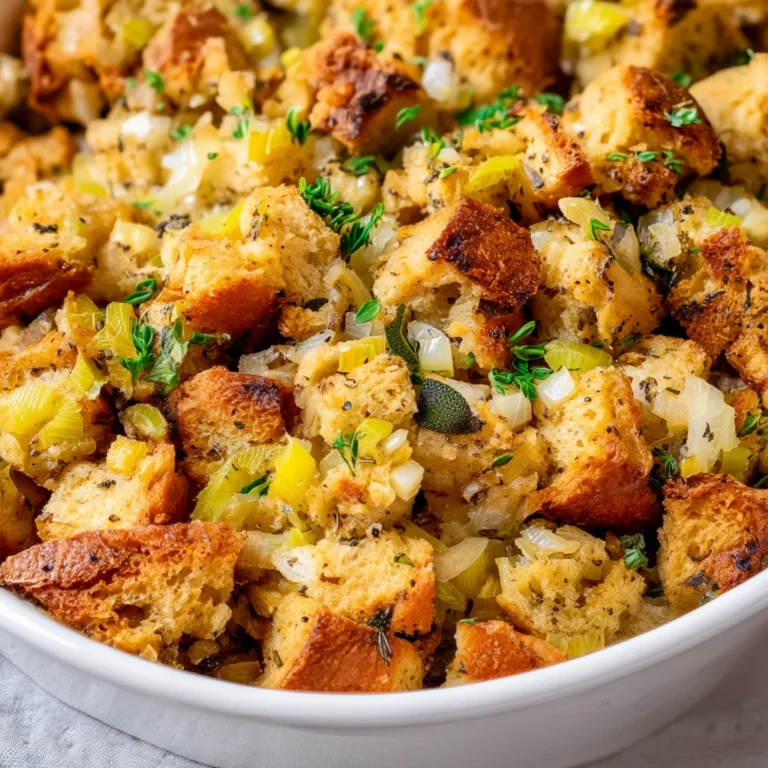 Delicious Homemade Stuffing Recipe Perfect Holiday Meals