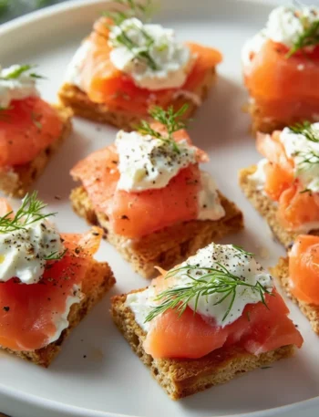 Delicious Smoked Salmon Canapes