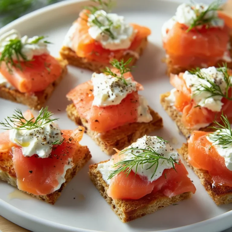Delicious Smoked Salmon Canapes