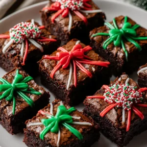 Easy Christmas Present Brownies