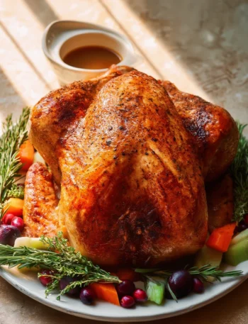 Moist Juicy Roasted Turkey Rich Gravy Recipe