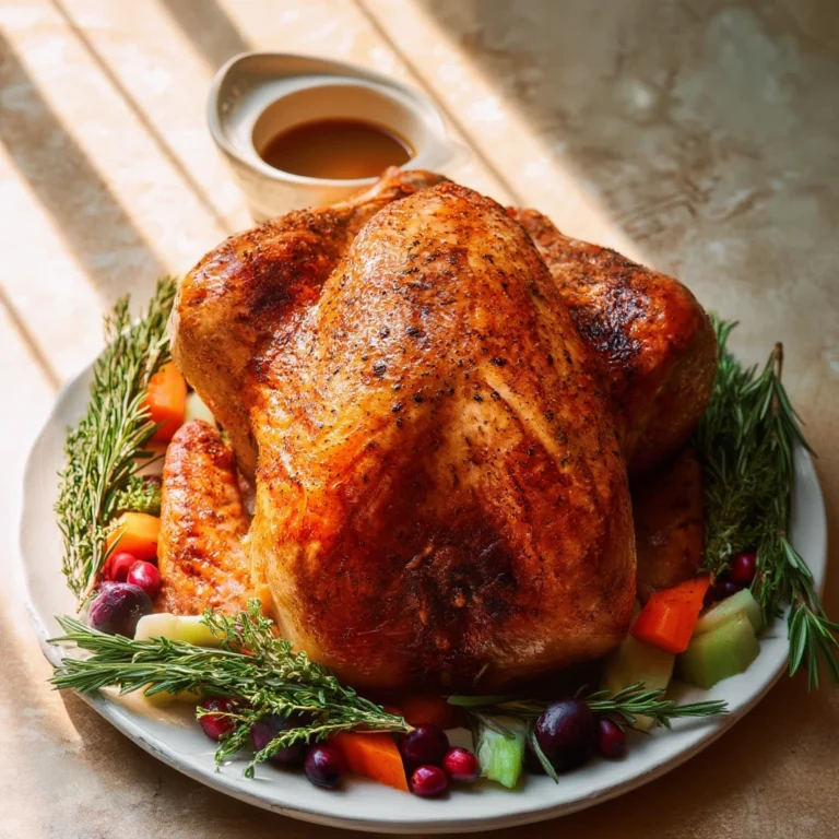 Moist Juicy Roasted Turkey Rich Gravy Recipe
