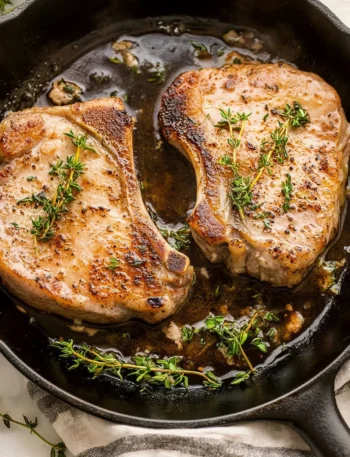Savory Cast Iron Skillet Pork Chops Made Perfectly