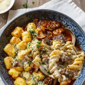 Cheesy Sloppy Cheeseburger Pasta