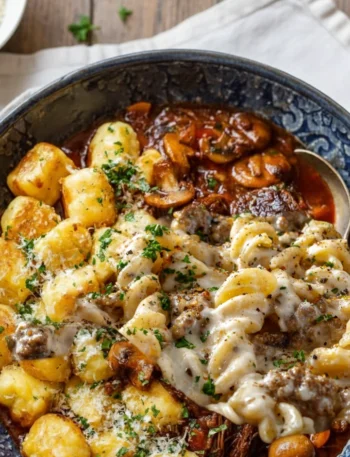 Cheesy Sloppy Cheeseburger Pasta