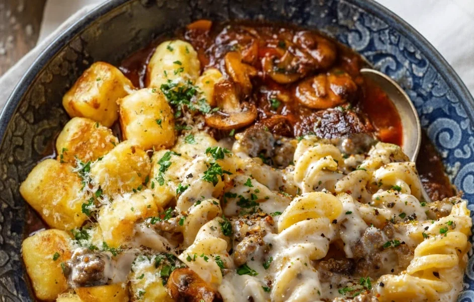 Cheesy Sloppy Cheeseburger Pasta