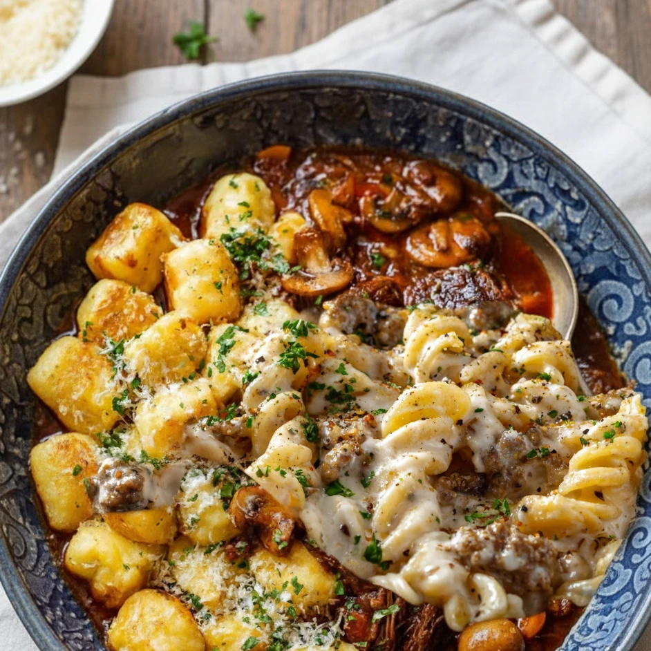 Cheesy Sloppy Cheeseburger Pasta