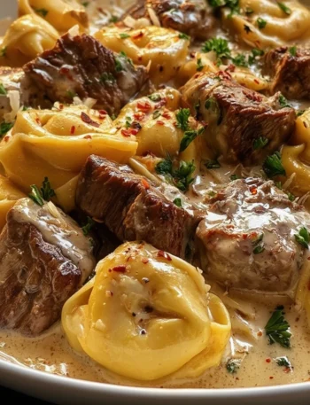 Cracked Garlic Steak Tortellini Creamhouse Sauce Delight