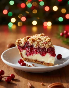 Cranberry Cream Cheese Crumble Pie – Easy & Delicious!