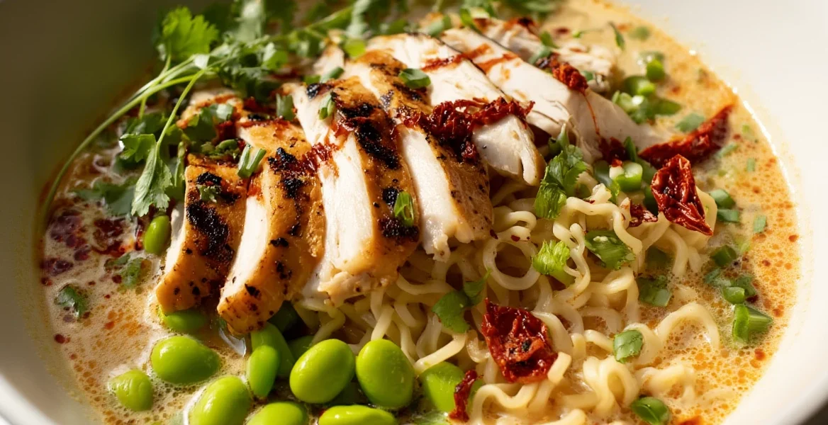 Creamy Marry Chicken Ramen Romantic Dinner Delight