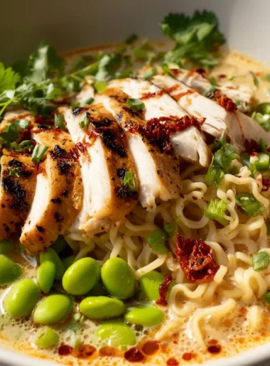 Creamy Marry Chicken Ramen Romantic Dinner Delight