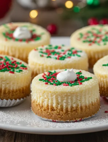 Delicious Mini Christmas Cheesecakes Recipe Holidays