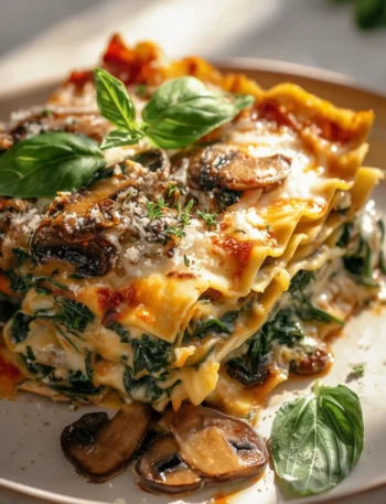 Delicious Mushroom Spinach Lasagna Recipe Savor