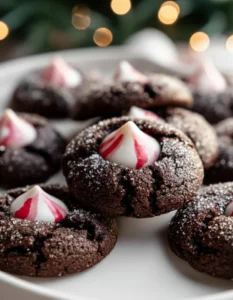 Easy Chocolate Peppermint Blossoms: Holiday Cookie Recipe