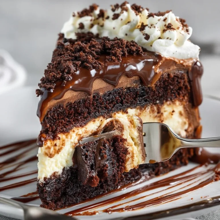 Heavenly Hot Fudge Sundae Brownie Cheesecake