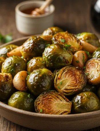 Honey Balsamic Brussels Sprouts Delicious Recipe