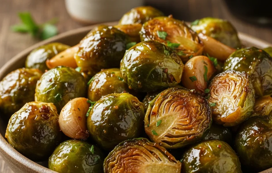 Honey Balsamic Brussels Sprouts Delicious Recipe