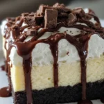 Hot Fudge Sundae Brownie Cheesecake