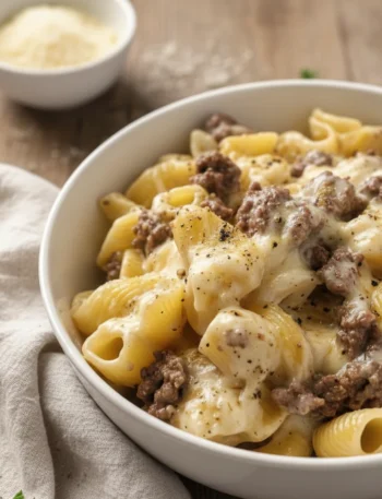 Onepot Beef Cheddar Ranch Pasta