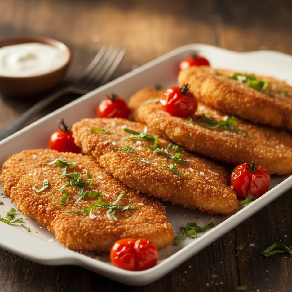 Parmesan Basil Chicken Cutlets