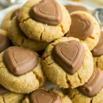 Peanut Butter Heart Cookies