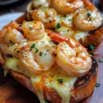 Cheesy Garlic Bread Shrimp Grilled Cheese