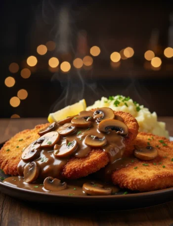 Chicken Schnitzel Mushroom Gravy